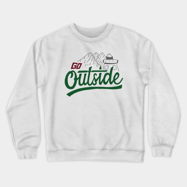 Go Outside Crewneck Sweatshirt by Besex